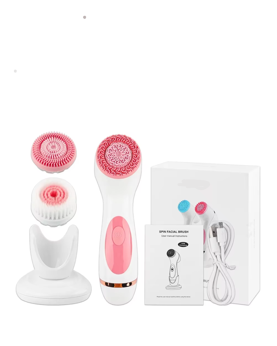 Brosse de Soin Facial 3 en 1 Électrique Intelligent™ : Nettoie en Profondeur le visage !