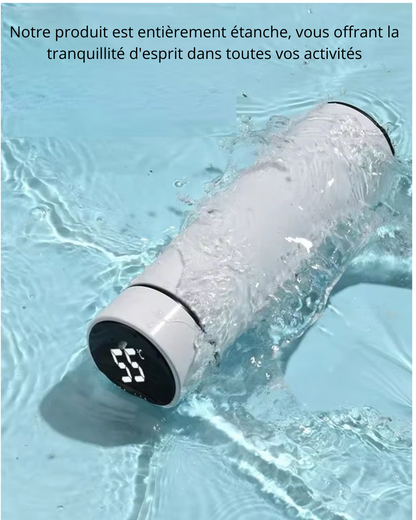 Bouteille Thermos 500ml en Acier Inoxydable avec Affichage Numérique™ : Garde Vos Boissons à Température Idéale avec Température Réglable et  Entièrement Étanche