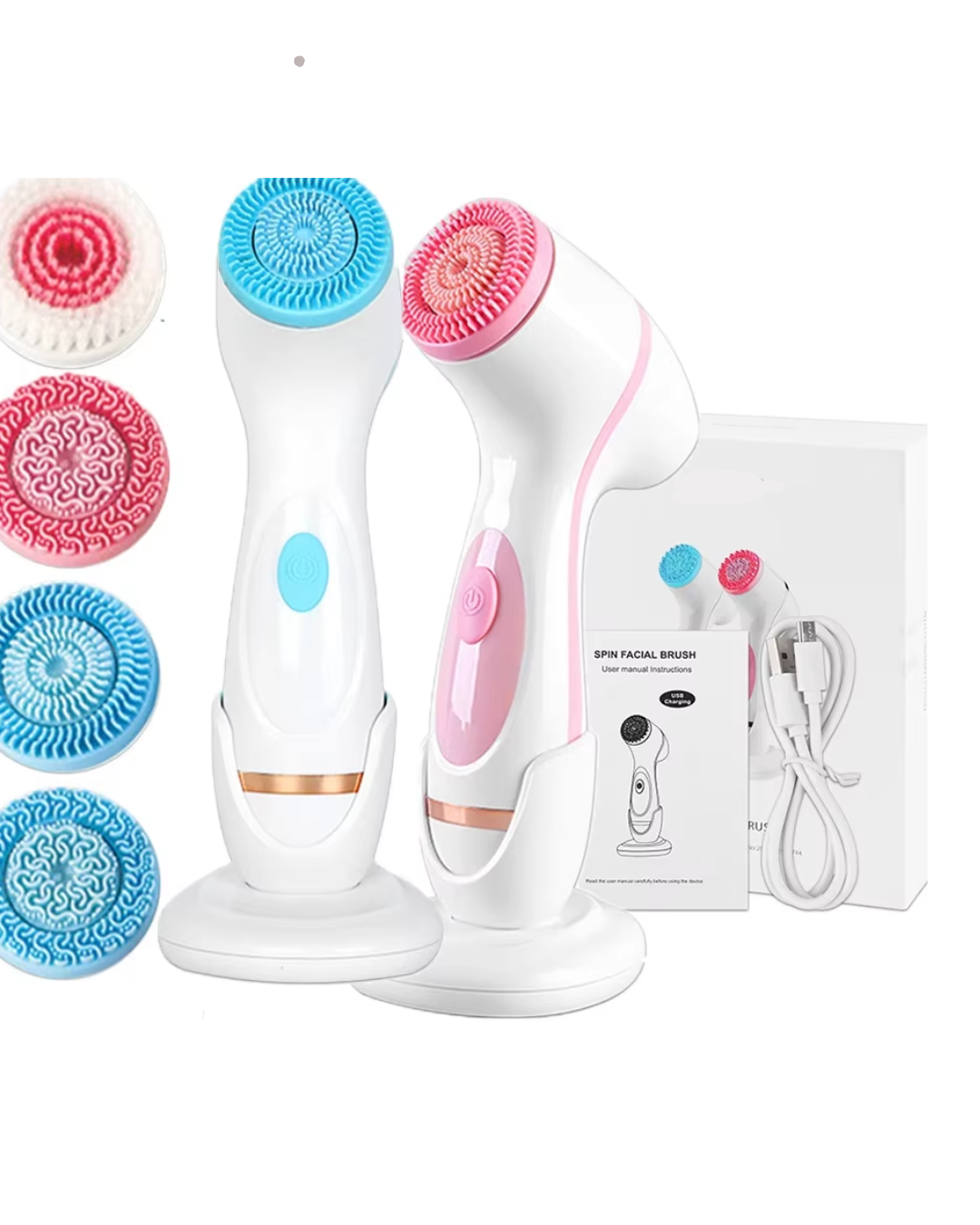 Brosse de Soin Facial 3 en 1 Électrique Intelligent™ : Nettoie en Profondeur le visage !