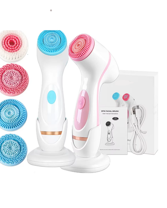 Brosse de Soin Facial 3 en 1 Électrique Intelligent™ : Nettoie en Profondeur le visage !