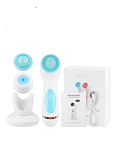 Brosse de Soin Facial 3 en 1 Électrique Intelligent™ : Nettoie en Profondeur le visage !