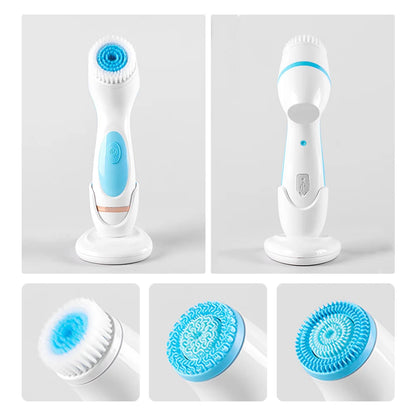 Brosse de Soin Facial 3 en 1 Électrique Intelligent™ : Nettoie en Profondeur le visage !