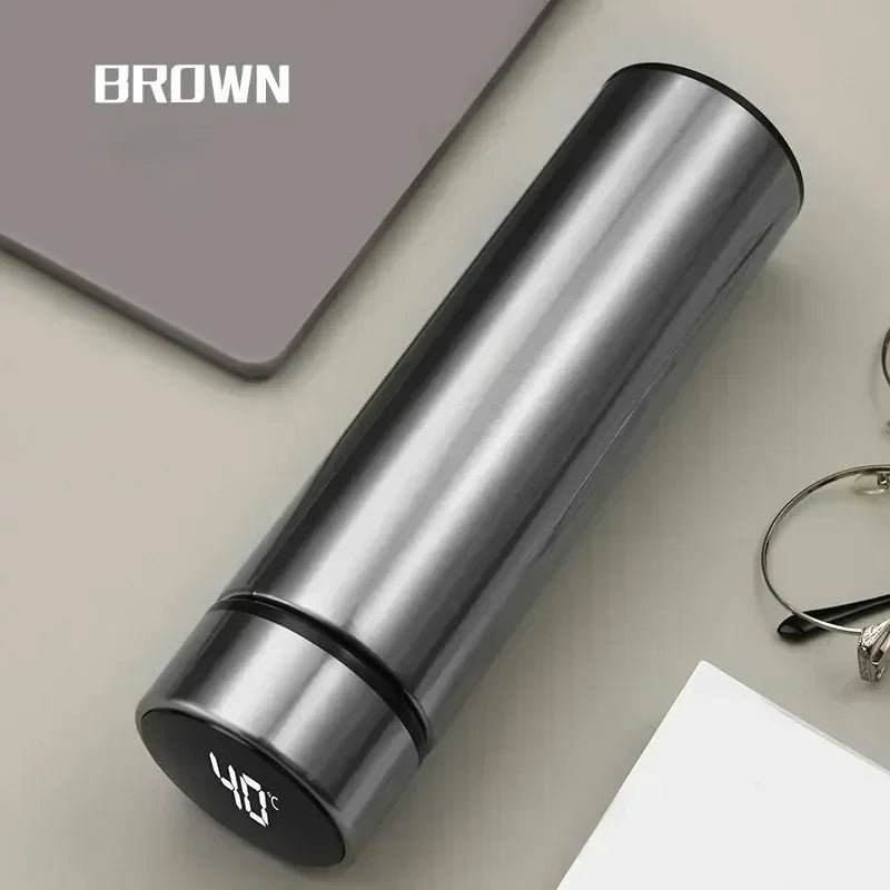 Bouteille Thermos 500ml en Acier Inoxydable avec Affichage Numérique™ : Garde Vos Boissons à Température Idéale avec Température Réglable et  Entièrement Étanche