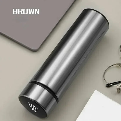Bouteille Thermos 500ml en Acier Inoxydable avec Affichage Numérique™ : Garde Vos Boissons à Température Idéale avec Température Réglable et  Entièrement Étanche