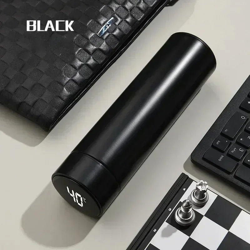 Bouteille Thermos 500ml en Acier Inoxydable avec Affichage Numérique™ : Garde Vos Boissons à Température Idéale avec Température Réglable et  Entièrement Étanche