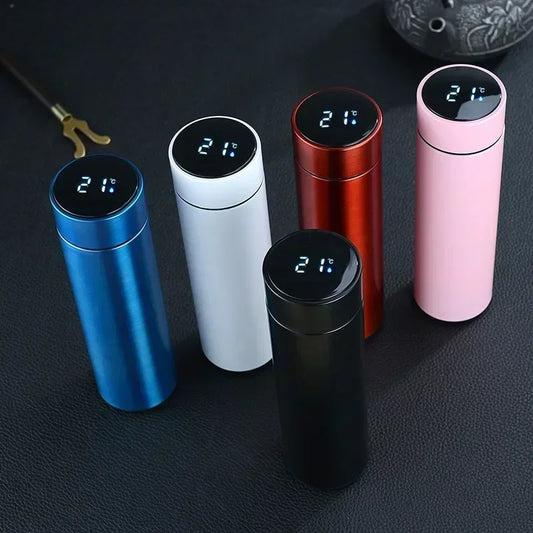 Bouteille Thermos 500ml en Acier Inoxydable avec Affichage Numérique™ : Garde Vos Boissons à Température Idéale avec Température Réglable et  Entièrement Étanche